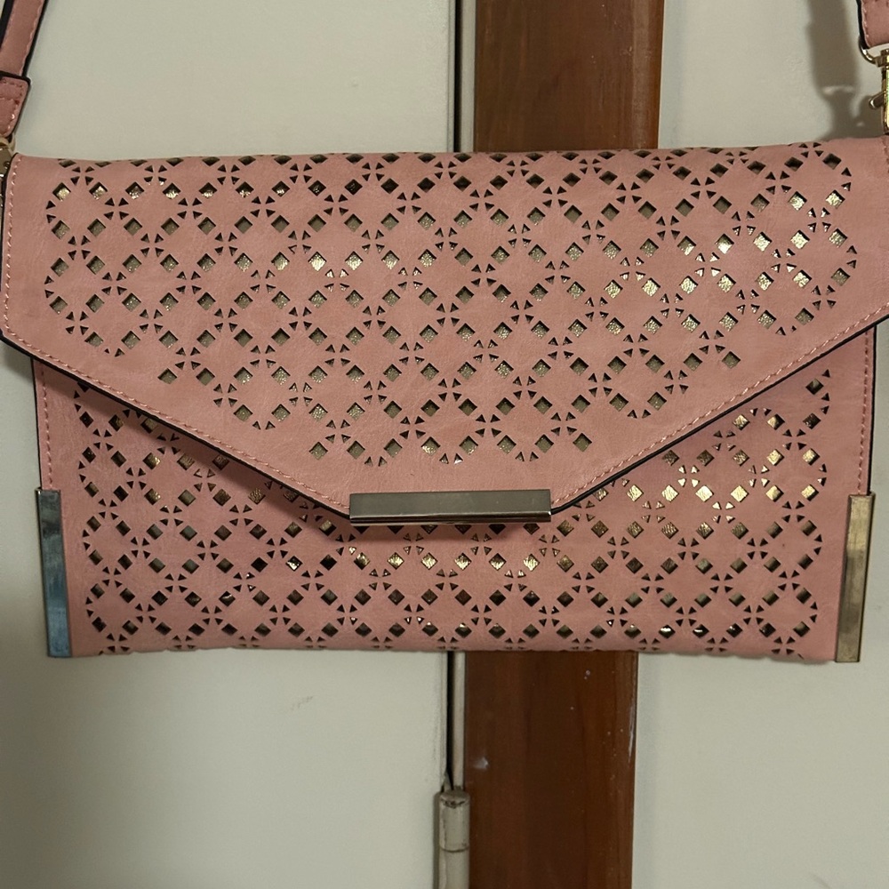 Ampere Creations Chic soft Orange  Laser-Cut Crossbody Bag
